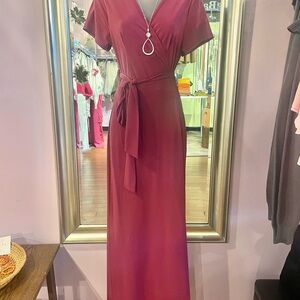 Elegant Pink Maxi Dress